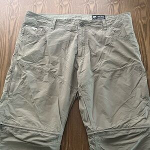 Kuhl Stealth Liberator Convertible Pants Tan size 42